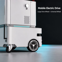 Robot de désinfection portable autonome de 10 L, canon à brouillard mobile avec télécommande et technologie plasma