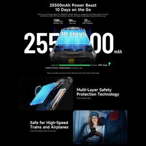 Ulefone Armor <span class=keywords><strong>33</strong></span> versión global teléfono resistente 12GB + 512GB 6,95 pulgadas 25500mAh Android 15 teléfono móvil 4G OTG NFC luz LED 66W - Product Image 6