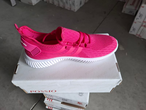 Scarpe da passeggio in rete slip-on con punta tonda, traspiranti, con intersuola in EVA e suola in gomma, per tutte le stagioni, Rosa 2057M - Product Image 3