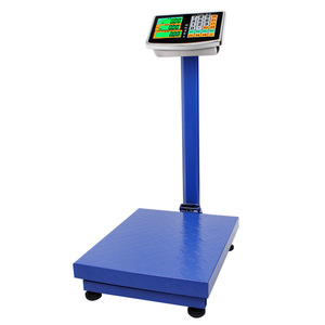 Elektronische Waage Kommerzielle Falt waage aus Kohlenstoffs tahl <span class=keywords><strong>100kg</strong></span> 150kg 180kg Waage blaue Stütz plattform Tisch waage