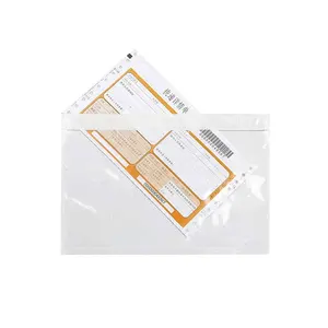 Groothandel Zelfklevend Seal Koerier Poly Mailer Pocket Ecologische Plastic Clear Mailing Zak Transparant Verzending Label Zakken