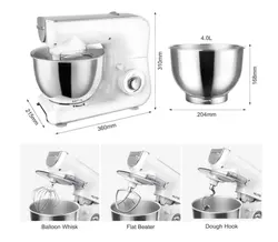 Appareils de cuisine intelligents en acier inoxydable électrique <span class=keywords><strong>1000W</strong></span> <span class=keywords><strong>Robot</strong></span> de cuisine multifonctionnel <span class=keywords><strong>Robot</strong></span> de cuisine Batteur sur socle - Product Image 2