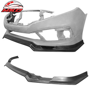 Fits For Honda Civic Sedan 19-21 IKFM Style Front Bumper <b>Lip</b> Spoiler <b>Splitter</b> - PU High Quality Exterior Accessory - Product Image 1
