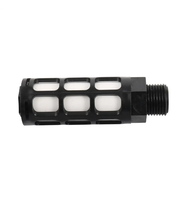 Silencieux d'air en plastique silencieux d'échappement pour pompe de brumisation pneumatique absorber le filtre de réduction du bruit 1/8 "1/4" 3/8 "1/2" filetage mâle