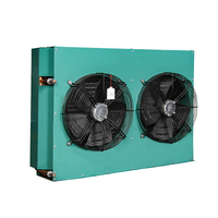 Commerciële koudeopslaginstallatie 2-4Fans luchtgekoelde condensor op maat gemaakte warmtewisselaar onderdeel koelinstallatie luchtkoeler condensatie