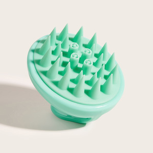 Scalp <b>Massage</b> Hair Brush Plastic <b>Massage</b> <b>Tool</b> For <b>Head</b> Relief And Relaxation Yellow Purple Green Black - Product Image 4