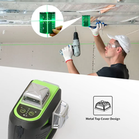 Pro Huepar auto-nivelant 603CG-H niveau laser 3D vert Mode d'impulsion extérieur 360 12 lignes