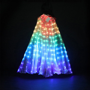 Adults kanatları LED Glow melek kanatları yetişkinler için çocuklar için teleskopik sopa ramazan sevgililer günü için oryantal dans mezuniyet - Product Image 4