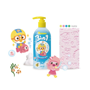 Pororo 3 in 1 Liquid Hair & Body Wash 400g <b>Moisturizing</b> for Kids All Skin Types - Product Image 1