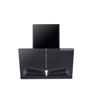 Práctica <span class=keywords><strong>Campana</strong></span> <span class=keywords><strong>Extractora</strong></span> de <span class=keywords><strong>90</strong></span> cm, de Vidrio Negro para Montaje en Pared, Súper Gran Succión, Precio Económico, Alto Valor, Proveedor OEM - Product Image 1