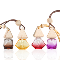 Diffuseur de parfum automobile en verre de 8 ml et 10 ml avec bouchon en caoutchouc pour huiles essentielles d'aromathérapie – Vente en gros