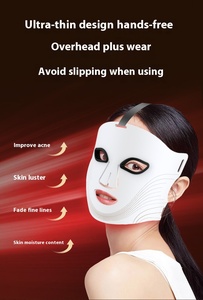 Factory Direct Soft Silicone Soft Face &amp;neck Mask Therapy Seven Lights Intelligent Vibration <strong>Massager</strong> Mask