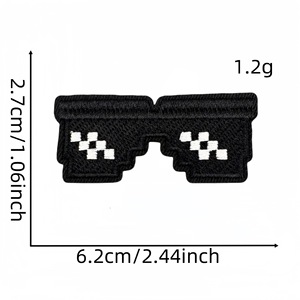 Doublures <span class=keywords><strong>de</strong></span> lunettes brodées personnalisables et testées par Reach avec des patchs décoratifs en forme <span class=keywords><strong>de</strong></span> grenouille <span class=keywords><strong>de</strong></span> squash en stock - Product Image 3