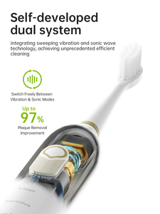 <span class=keywords><strong>Cepillo</strong></span> de <span class=keywords><strong>Dientes</strong></span> Eléctrico de Viaje, Resistente al <span class=keywords><strong>Agua</strong></span> IPX8, Tecnología Inteligente con Sensor de Presión, con Estuche de Viaje - Product Image 5
