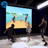 Parc d'attractions JC - Jeu interactif de projection au sol avec effet de lave - Fonctionnalités somatosensorielles AR/MR/XR - 1080P - 3200 lumens