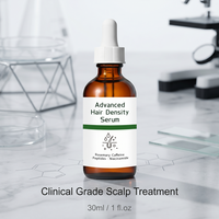 Sérum capillaire multi-peptides végétalien à la rosemarie et à la caféine, traitement du cuir chevelu, hydratant pour la densité des cheveux, prévention de la perte de cheveux