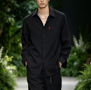 Ralf <span class=keywords><strong>2022</strong></span> Nouvelle Collection Automne – Ensemble Décontracté Deux Pièces Homme Grande Taille : Haut Uni Boutonné et Pantalon Long – Laurla - Product Image 6