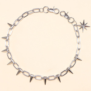 โซ่คาดเอวโลหะผสมสังกะสีลายดาว ชั้นเดียว ประดับหมุด สไตล์ฮิปฮอป สำหรับใส่กับกางเกงยีนส์ลำลอง - Product Image 6