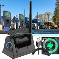 Caméra de recul sans fil numérique 7 pouces pour camion et chariot élévateur, moniteur DVR AHD à vision quadruple, 256 Go, 1080P, magnétique, à énergie solaire