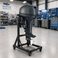 Moteur hors-bord essence 2 temps 15 CV refroidi par eau, tout nouveau modèle 2026, démarrage électrique, commande à distance avant, pour bateau de pêche