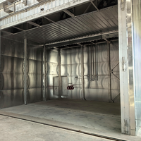 Four de séchage du bois industriel, installation de traitement thermique des palettes, chauffage électrique à air chaud et vapeur, alliage d'aluminium SUS304, 10m, 24kw