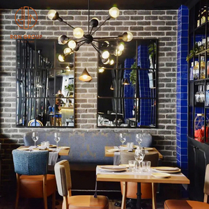 Silla de ratán Colección de cafeterías Sillas de respaldo tejidas con patrón de puntos azules y mesa redonda a juego para <span class=keywords><strong>Bistro</strong></span> - Product Image 5