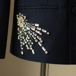 Costume trois pièces haut de gamme <span class=keywords><strong>pour</strong></span> enfants <span class=keywords><strong>pour</strong></span> garçons nouvel hôte Piano Performance passerelle fleur fille mariage petit costume élégant Blazers - Product Image 4