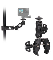 SORRISO Premium métal crabe pince pince bras magique 360 degrés rotule 1/4 "3/8" pour caméra vidéo numérique moto guidon