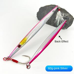 Leurre de pêche en métal <span class=keywords><strong>BEYA</strong></span>, plaque de fer pour la pêche en mer, maquereau, fumé, rouge, rapide, long, dur, 60g/80g, jigging - Product Image 6