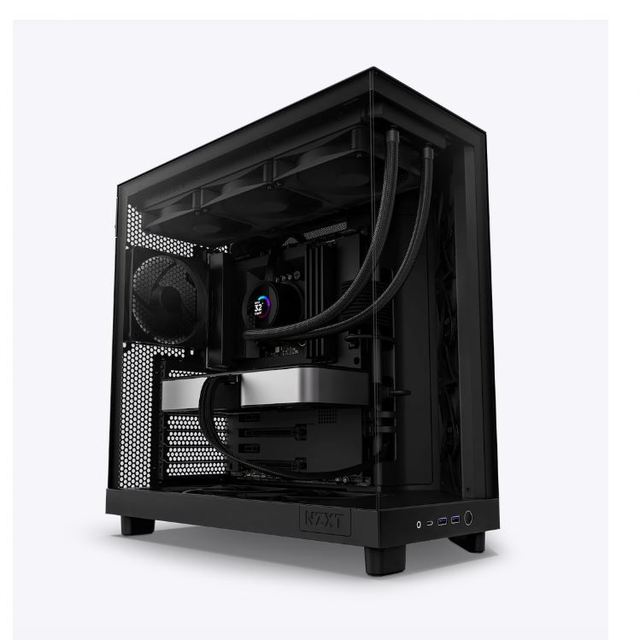 New Hot Sale H6 Flow No Fans PC Gaming M-Tower Case Support ATX,micro-ATX, Mini-ITX, E-ATX Motherboard Pc case