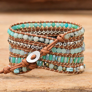 <span class=keywords><strong>Correa</strong></span> de reloj de 5 capas con cuentas de <span class=keywords><strong>piedra</strong></span> natural, estilo bohemio, tejida, para <span class=keywords><strong>Apple</strong></span> <span class=keywords><strong>Watch</strong></span> - Product Image 3