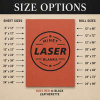 Feuilles vierges en similicuir PU pour gravure laser, 0,8 mm, rouge rouille à noir, pour gravure laser sans adhésif