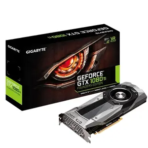 GIGABYTE GTX1080Ti Founders Edition 11G Used Graphics Card with 11GB GDDR5X Memory Powered by GeForce GTX 1080 Ti for Gaming
