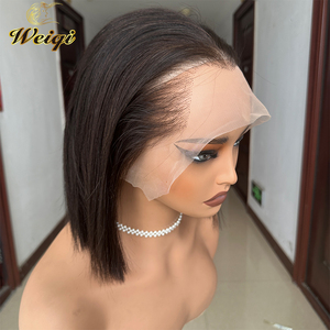 วิกผมบ๊อบสั้นแบบตรง M Lagos รุ่นใหม่ล่าสุด วิกผมแท้แบบ HD Lace Front ขนาด 13x4 สำหรับผู้หญิงผิวสี - Product Image 2