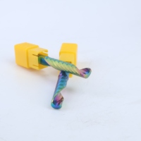 Fresa espiral de un solo filo de 32 mm de diámetro 3.175 para corte ascendente con recubrimiento DLC para router CNC