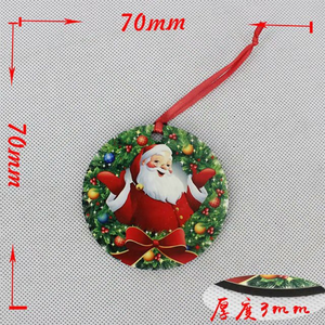 Bola de Navidad redonda de 3 pulgadas y adornos de árbol en blanco para la decoración del árbol del hogar de Navidad para regalos de sublimación - Product Image 4