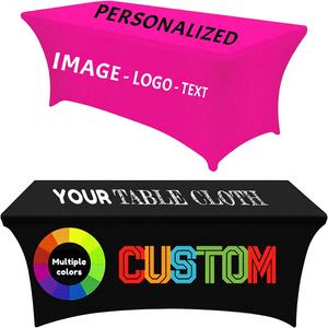 Custom Festive Style Tablecloth Personalised Logo/Text 100% Spandex Glossy Finish Digital Printing <strong>for</strong> Business <strong>Events</strong> Weddings - Product Image 4
