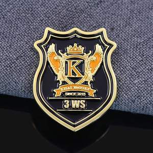 Ucuz Metal Pirinç Kabartmalı 3D Emaye Dedektif Güvenlik Logosu OEM İsim Özel Rozet İğneleri - Product Image 2