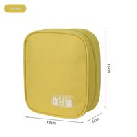 Sac de rangement portable pour câbles, étanche, double couche, avec fermeture éclair, pour câbles USB, chargeurs, batteries externes et écouteurs
