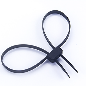 Высококачественные самоблокирующие пластиковые нейлоновые двойные наручники кабельные стяжки - Product Image 2