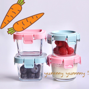 Baby Food Container Glass 120ml Graduated Freezer Safe <b>Microwave</b> Safe For Babies 0-12 Months - Product Image 4