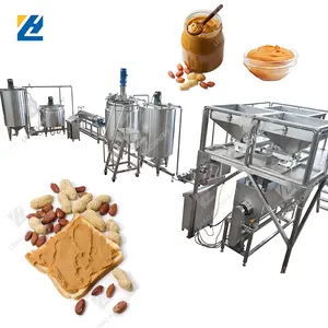 Full-automatic Nut Butter Production Line Sesame Paste Tahini Processing Machine Peanut Butter Making Line