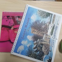 Calendrier mural en anglais avec impression sur matériaux recyclés, reliure spirale, horloge personnalisable