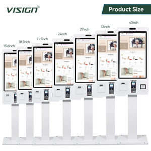 VISIGN 27 인치 QSR 셀프 서비스 키오스크 RK3588 CPU 듀얼 OS 지원 및 동적 메뉴 관리 - Product Image 3