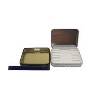 Boîtes métalliques rectangulaires vides à charnière, de qualité alimentaire, pour cigarettes, avec impression personnalisée et s