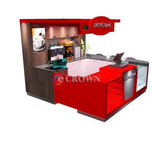 Bar Kiosk Coffee Bakery <strong>Swiss</strong> Cafe Design Coffee bar Mall With Straight bar Kiosk Coffee Bakery Snack Display Design OEM - Product Image 1