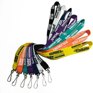 Biểu tượng tùy chỉnh dây buộc với móc khuyến mại <span class=keywords><strong>Polyester</strong></span> cổ dây buộc cho triển lãm - Product Image 6