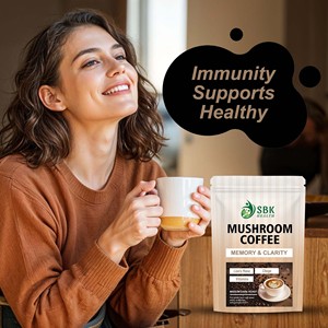 Poudre de café aux champignons très vendue avec acide pantothénique et potassium pour la clarté mentale et l'assistance à la concentration, et poudre de vitamine D3 - Product Image 6