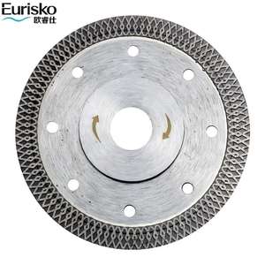 <span class=keywords><strong>Lame</strong></span> de scie diamantée turbo de 5 po (125 mm), ultra-fine pressée à chaud avec bord et dents en maille - Product Image 5