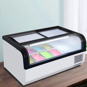 Thương mại máy tính để bàn Ice Cream hiển thị tủ di động Tủ đông với cửa kính cho kem và kem - Product Image 1